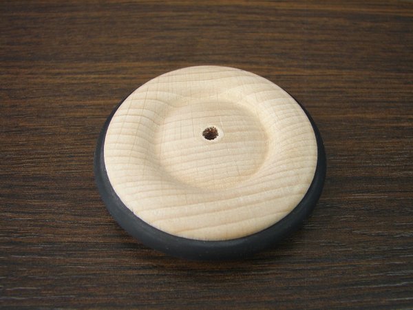 Holzrad mit Gummireifen Ø 53 mm