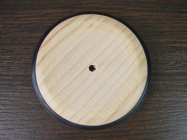 Holzrad mit Gummireifen Ø 63 mm