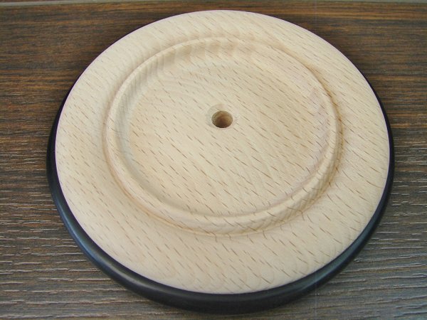 Holzrad mit Gummireifen Ø 100 mm