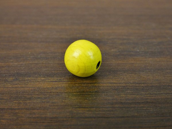 Holzperlen rund Ø 12mm Gelb
