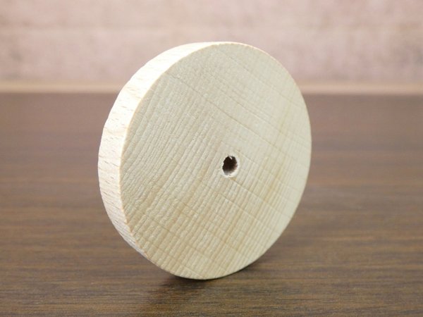 Holzräder Buche glatt Ø 50 mm mit Bohrung